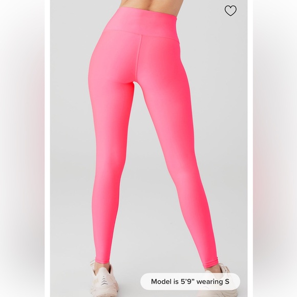 Alo airlift 7/8 fluorescent pink coral leggings - Picture 2 of 2